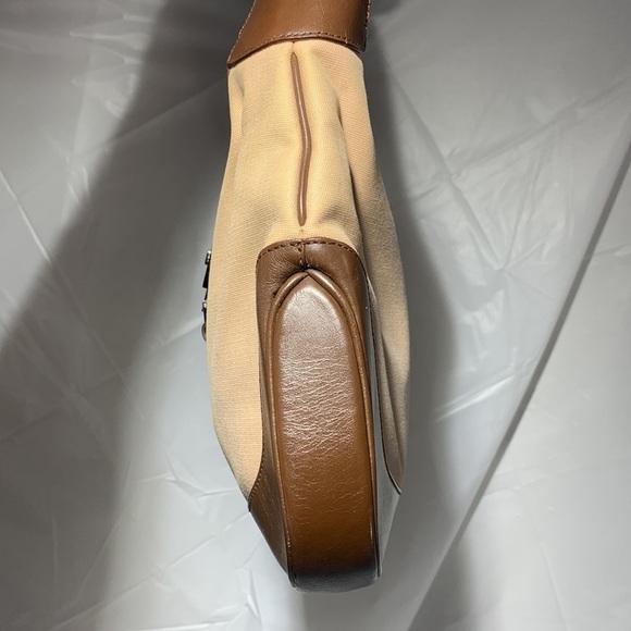 Gucci Vintage Blush Canvas & Brown Leather Jackie Leather & Canvas Shoulder Bag - Picture 8 of 15